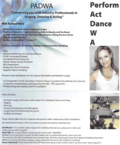 Rachael Beck Workshops at EK Dance Academy
